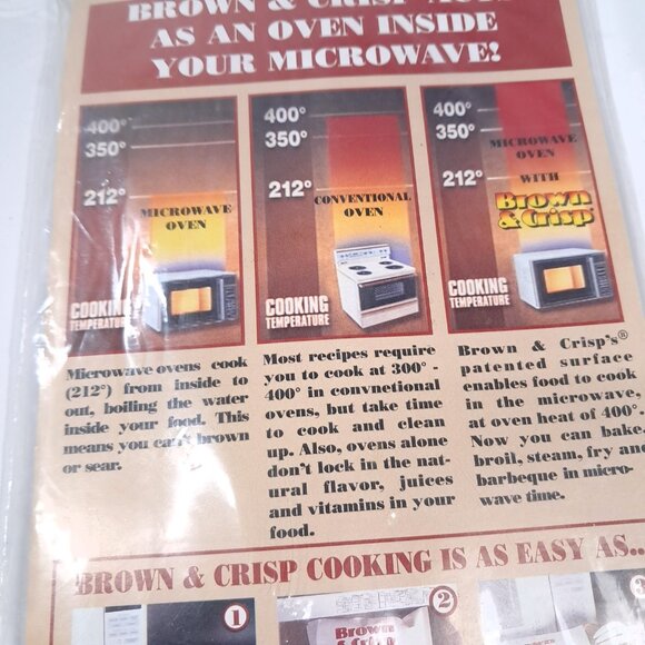 NEW Brown & Crisp Microwave Cooking bags 12 Medium Bags As Seen On TV Chef Tony - Picture 5 of 6
